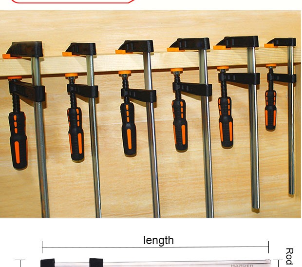 Heavy duty Woodworking F Clamps