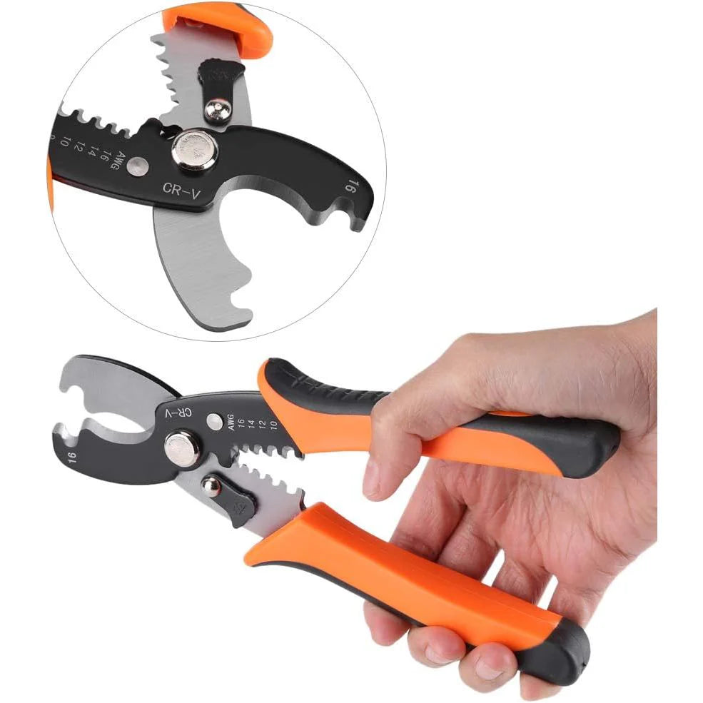 7" CABLE CUTTER AND WIRE STRIPPER