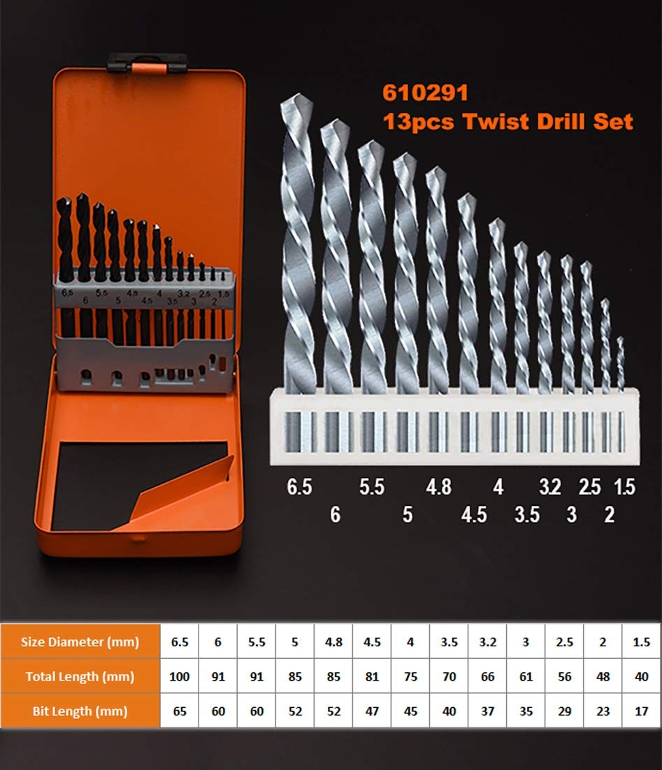 13 PC Metric Drill Bit set