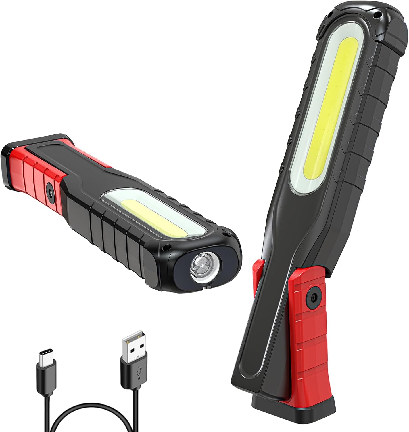 WORKLIGHT 6000 mAh LED TORCH RECHARGABLE SWIVEL & MAGNETIC 5 MODES