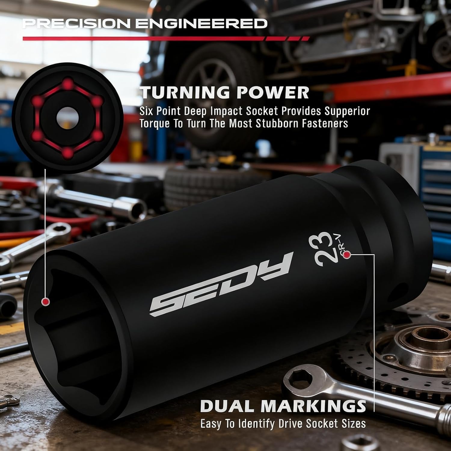 29 PC 1/2" DV IMPACT SOCKET SET METRIC & SAE