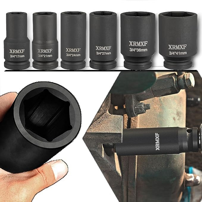 3/4" DV DEEP IMPACT SOCKET SET 17-41 MM