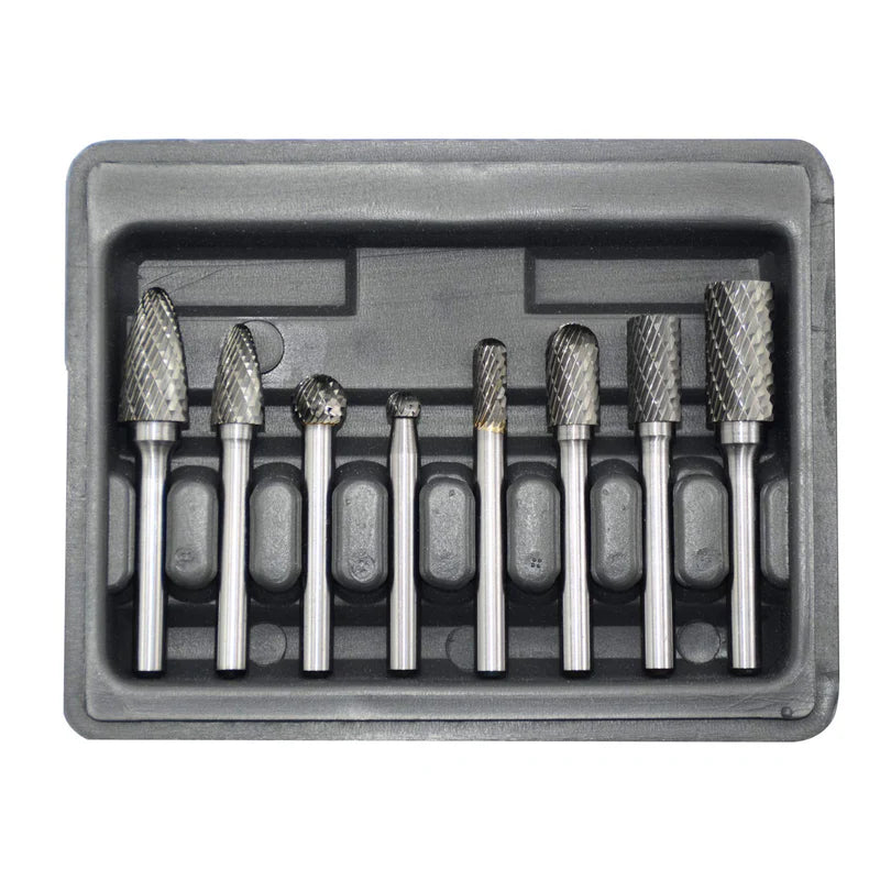 BURR SET 8 PC 1/4" SHANK