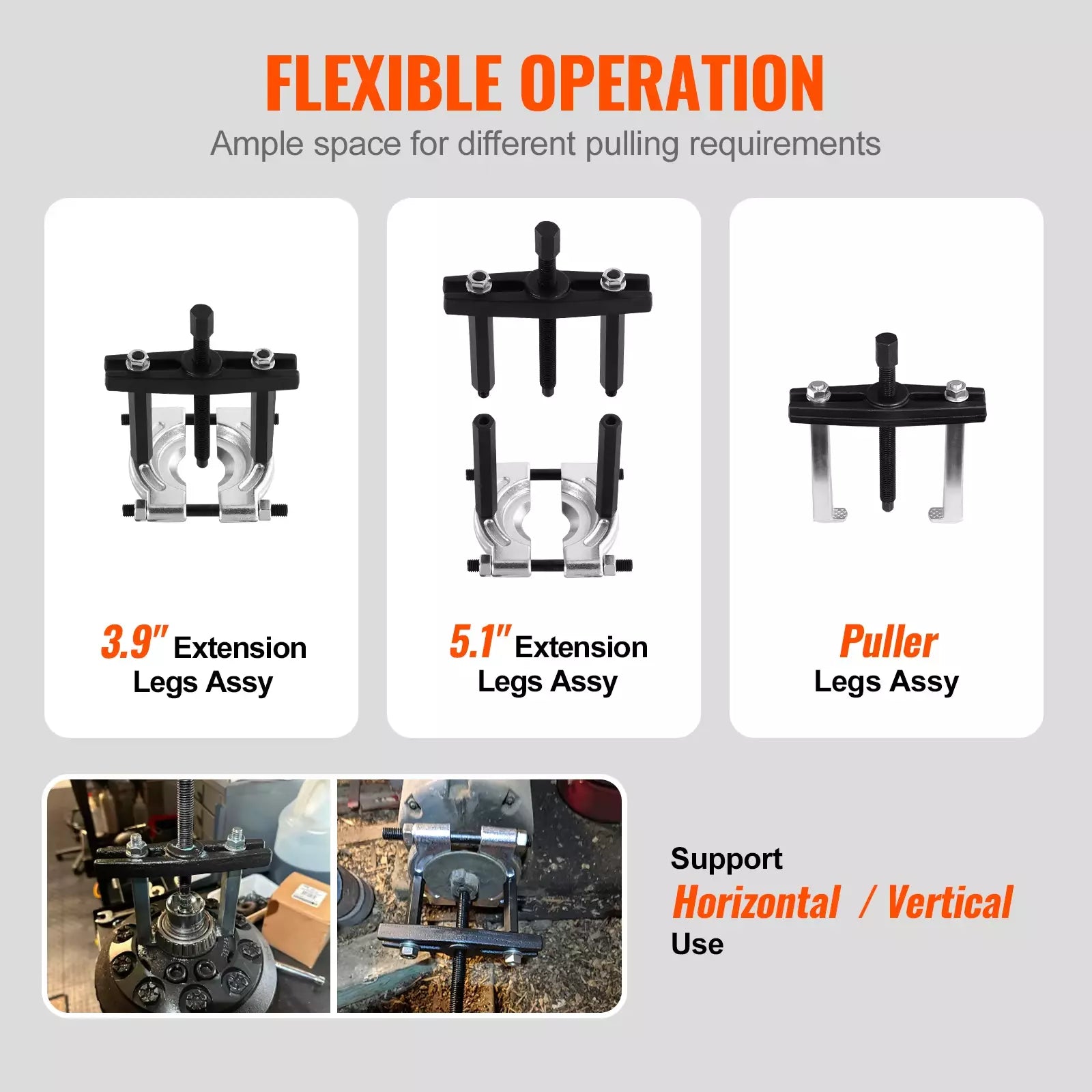 14 PC BEARING SEPARATOR PULLER KIT 5 TON CAPACITY