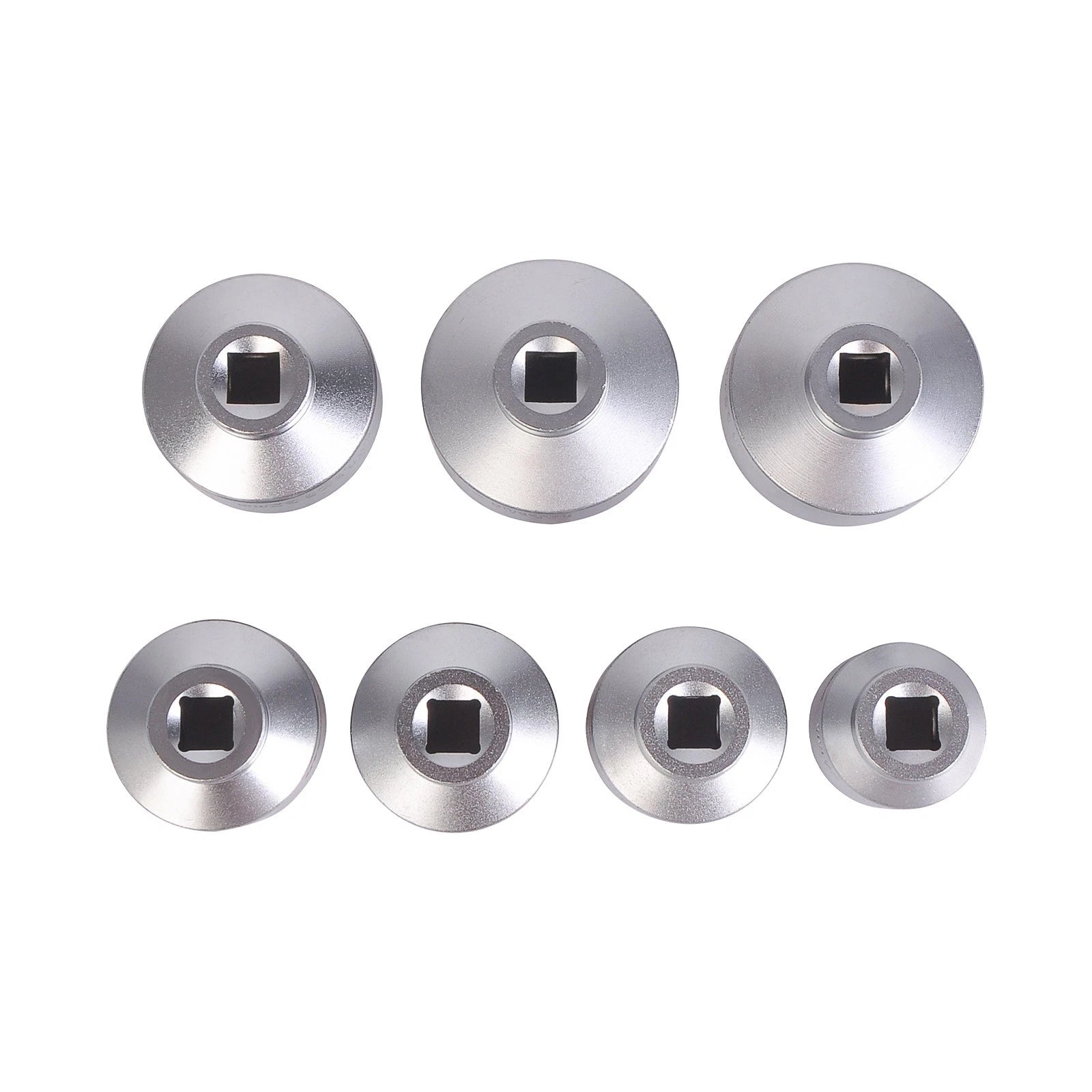 7 PC LOW PROFILE OIL FILTER REMOVAL SOCKET SET 24 27 29 30 32 36 38 MM