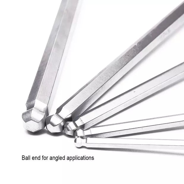 8 PC T HANDLE HEX BALL ALLEN KEY SET
